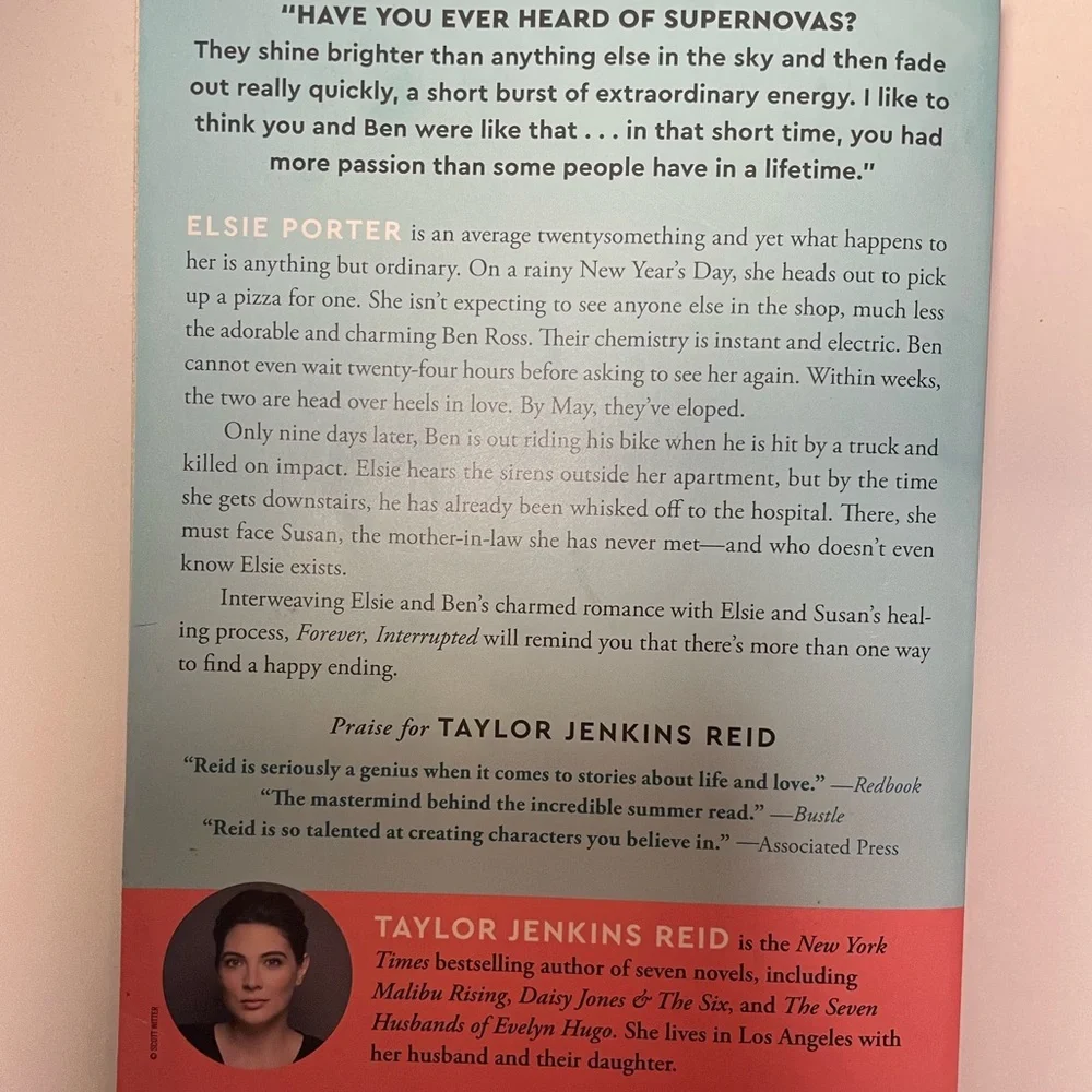 Forever Interrupted by Taylor Jenkins Reid - Picture 2 of 2